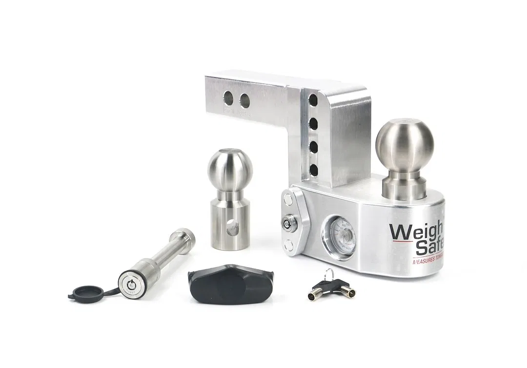 WS4-2-KA – WEIGH SAFE Trailer Hitch Ball Mount, Fits 2 Inch Receiver 12500 Gross Trailer Weight Adjustable Stowable 4...